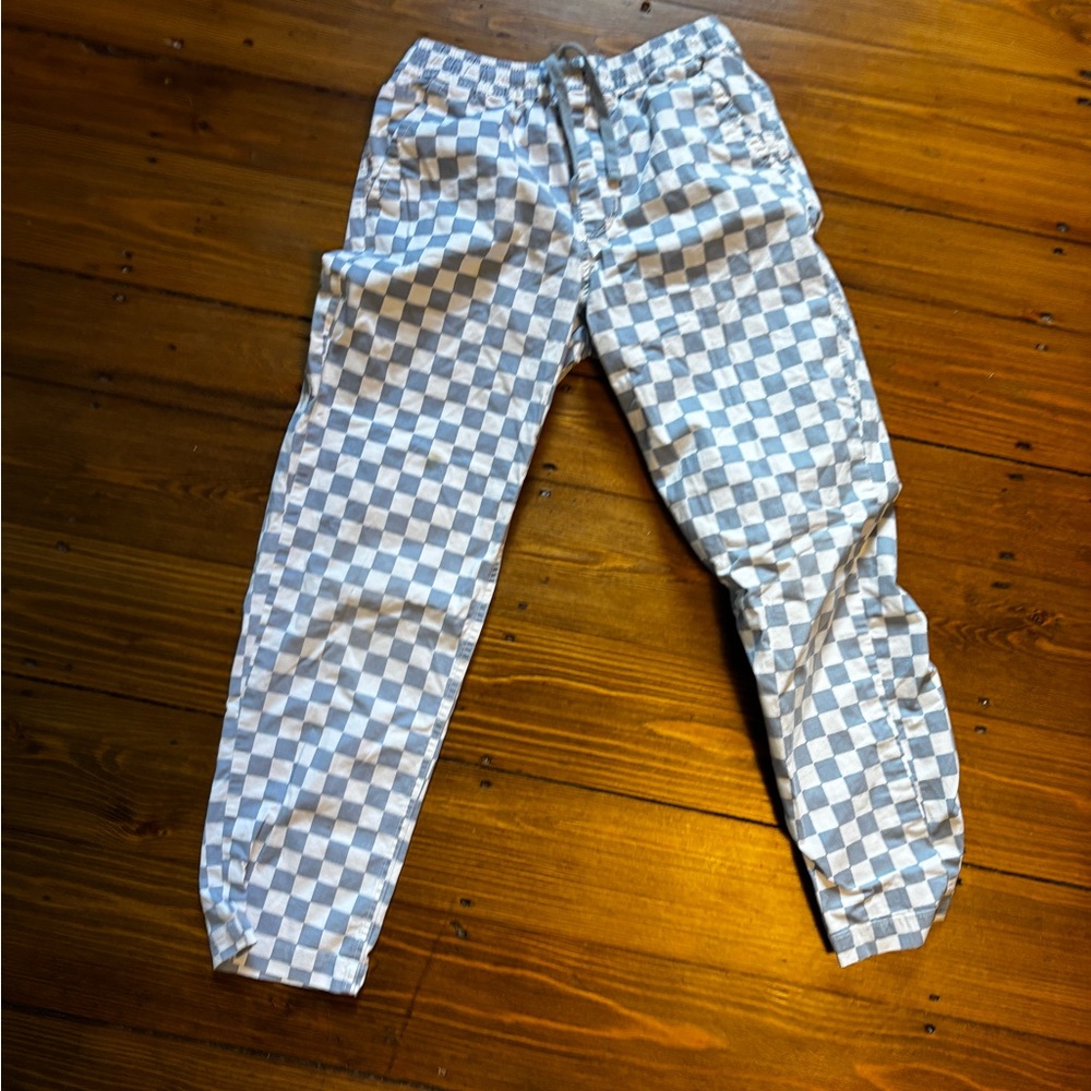 Vans Blue and White Checkered Pants
